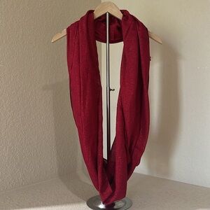 Express Sparkly Red Infinity Scarf